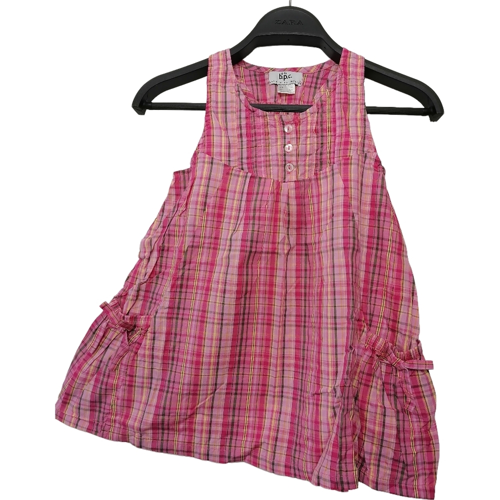💗 8yrs, rose red plaid dress by b.p.c.